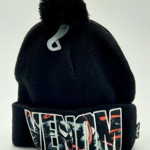 Marvel Venom Logo Knit Pom Cuff Beanie